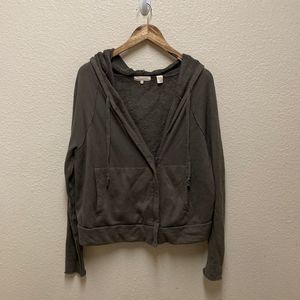 Inhabit Knit Zip Hooided Jacket Medium
